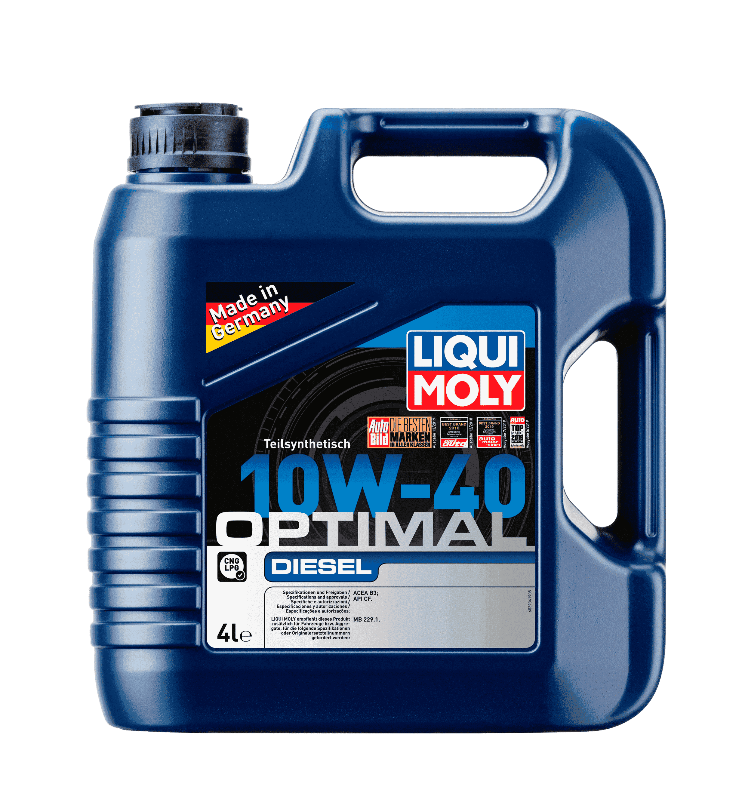 Моторное масло Liqui Moly Optimal Diesel 10W-40, 4л